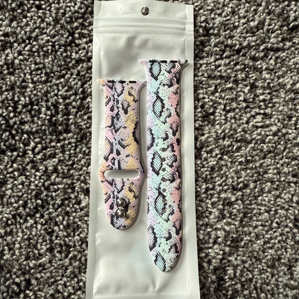 NEW snakeskin print watch band for apple watch